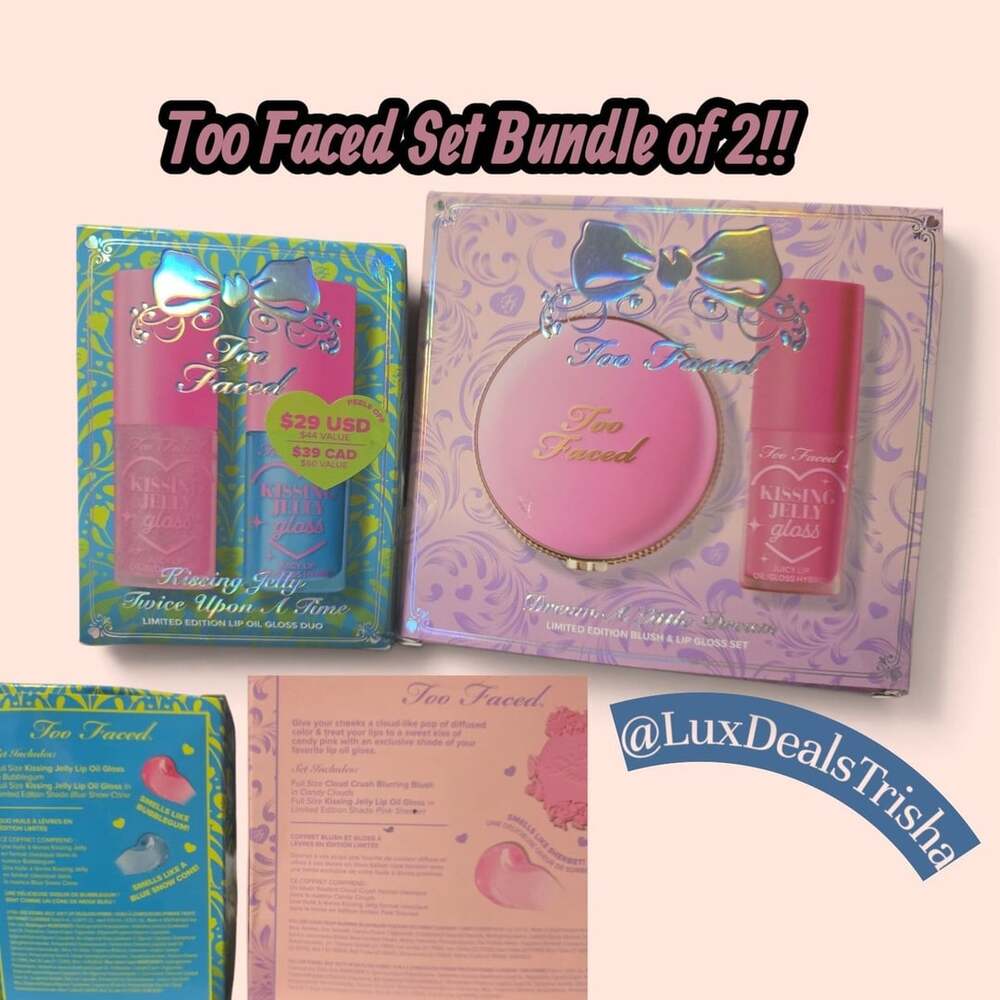 Too Faced Duo Set- Bundle of 2 Sets- Dream a little Dream & Twice Upon a Time